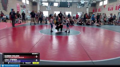 44 lbs Round 2 - Colt O`Brien, Team Real Life Wrestling vs Korbin Wilson, Mountain Man Wrestling Club