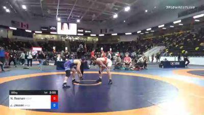 86 kg 5th Place - Nick Reenan, Wolfpack Wrestling Club vs Jack Jessen, Wildcat Wrestling Club