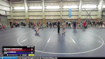 92 lbs 3rd Place Match - Bryson Christenson, Utah vs Kian Kanekoa, Idaho