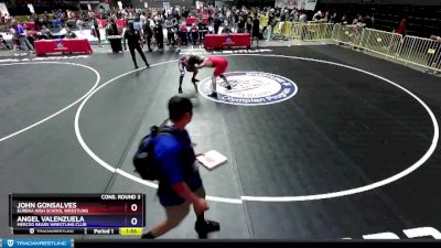 170 lbs Cons. Round 3 - John Gonsalves, Eureka High School Wrestling vs Angel Valenzuela, Merced Bears Wrestling Club