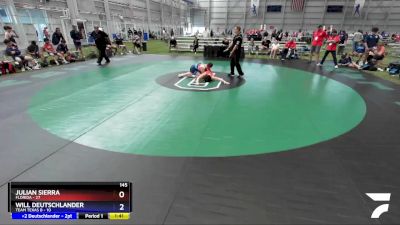 145 lbs Round 1 (8 Team) - Julian Sierra, Florida vs Will Deutschlander, Team Texas B