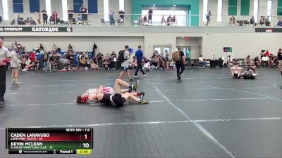 113 lbs Cons. Round 4 - Kevin McLean, Flagler Wrestling Club vs Caden Laravuso, Lake Mary Militia