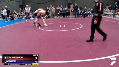 119 lbs Quarterfinal - Austin Hanvichith, OR vs Masen Emry, WA