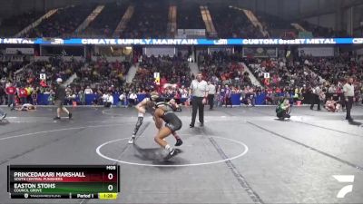 120 lbs Champ. Round 1 - Easton Stohs, Council Grove vs PrinceDakari Marshall, South Central Punishers