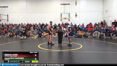 DIVISION 19 lbs Round 1 - Deegan Lewis, Waverly-Shell Rock vs Francisco Martinez, Hudson