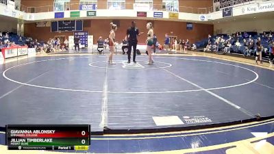 116 lbs Cons. Round 1 - Jillian Timberlake, Mount Olive vs Giavanna Ablonsky, Emmanuel College