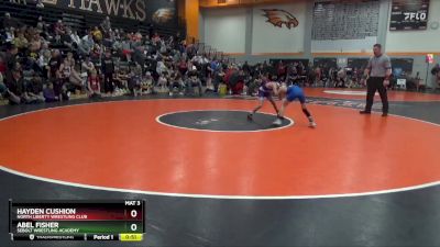 77 lbs 1st Place Match - Abel Fisher, Sebolt Wrestling Academy vs Hayden Cushion, North Liberty Wrestling Club