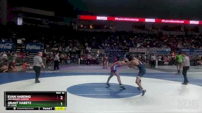 D 3 126 lbs Quarterfinal - Grant Habetz, St. Louis vs Evan Harding, Archbishop Hannan