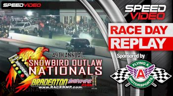 Bobby Dodrill Tags the Wall in RVW at Snowbird Outlaw Nationals