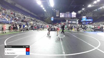 127 lbs Rnd Of 64 - Sydnie Brown, Nebraska vs Kailani Barrientos, Florida