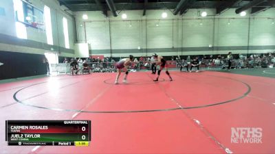 120 lbs Quarterfinal - Carmen Rosales, Tustin vs Juelz Taylor, West Covina