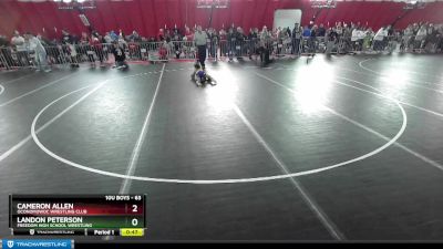 63 lbs Semifinal - Landon Peterson, Freedom High School Wrestling vs Cameron Allen, Oconomowoc Wrestling Club