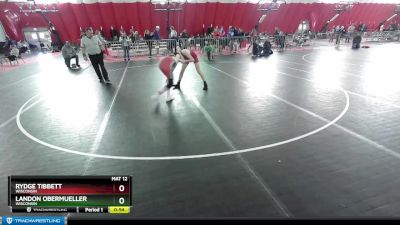 120 lbs Cons. Semi - Landon Obermueller, Wisconsin vs Rydge Tibbett, Wisconsin