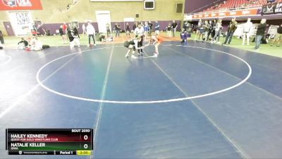 118 lbs Quarterfinal - Natalie Keller, Iowa vs Hailey Kennedy, Quest For Gold Wrestling Club