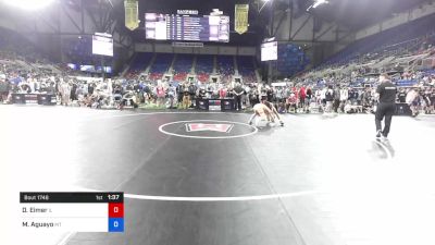 113 lbs Cons 32 #1 - Dylan Eimer, Illinois vs Makael Aguayo, Montana