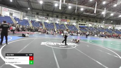 57 lbs Final - Ryker Sawyer, Thunder Mountain WC vs Ayden Huegerich, Bear Cave WC