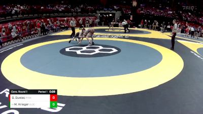 D2-132 lbs Cons. Round 1 - Micah Krieger, Graham Local vs Giovanni Duniec, Padua Franciscan