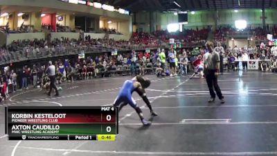 90 lbs Champ. Round 1 - Korbin Kesteloot, Pioneer Wrestling Club vs Axton Caudillo, MWC Wrestling Academy