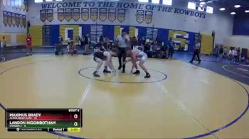 120 lbs Round 2 (8 Team) - Maximus Brady, Alpha Dogz Elite vs Landon Higginbotham, Camden 2
