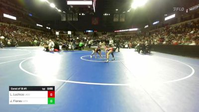 110 lbs Consi Of 16 #1 - Leanna Luchico, Laguna Creek vs Jennifer Flores, Lutheran Orange