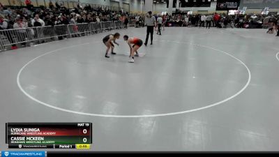 110 lbs Cons. Round 2 - Lydia Suniga, Hurricane Wrestling Academy vs Cassie McKeen, Ironhawk Wrestling Academy