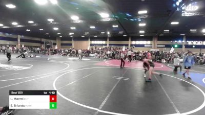 106 lbs Quarterfinal - Levi Mazzei, Elite Force WC vs Elias Briones, Poway HS