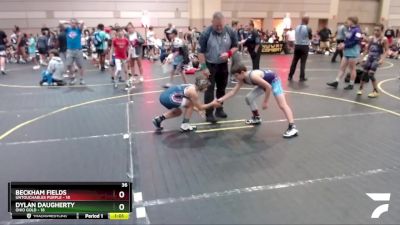 92 lbs Finals (8 Team) - Beckham Fields, Untouchables Purple vs Dylan Daugherty, Ohio Gold