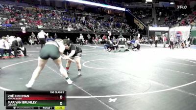 190 Class 2 lbs Semifinal - Zoë Freeman, Poplar Bluff vs Mariyah Brumley, Lebanon