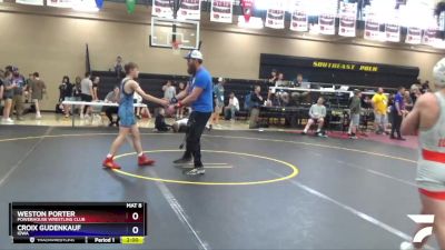 110 lbs Round 1 - Weston Porter, Powerhouse Wrestling Club vs Croix Gudenkauf, Iowa