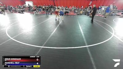 220 lbs Cons. Round 5 - Jesus Gonzalez, WI vs Marshell Self, WI