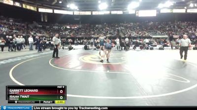 5A 182 lbs Semifinal - Isaiah Twait, Meridian vs Garrett Leonard, Lake City