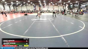 92 lbs Rd# 8- 12:30pm Saturday Final Pool - Wyatt Spencer, M2TC Blue vs Hendrix Schwab, Iowa Black