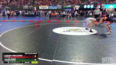 AA - 152 lbs 3rd Place Match - Lakoda Wieczorek, Flathead vs Kaleb Shine, Glacier (Kalispell)