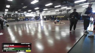 120 lbs Champ. Round 2 - Kekoa Ogawa, Central Catholic vs Jeremy Tajiri, Mira Mesa