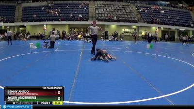 75 lbs 1st Place Match - Benny Ahedo, Pursuit Wrestling Minnesota vs Jaxon ANDERBERG, Saint Peter