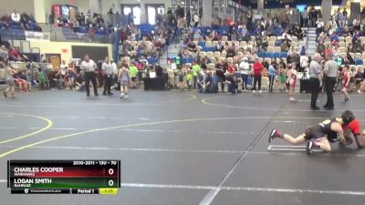 70 lbs Semifinal - Charles Cooper, Warhawks vs Logan Smith, Rampage