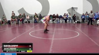 139 lbs Round 3 (8 Team) - Tatum Adriano, Death Squad Wrest (IN) vs Quinten Cassiday, Dundee Wrestling (MI)