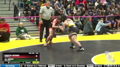 108 lbs Cons. Round 2 - Griffin Gerber, Oakdale vs Eli Berry, USA Gold