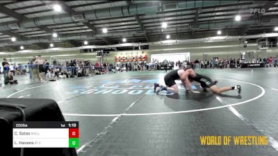 200 lbs Quarterfinal - Ceasar Salas, Merrillville Pirates vs Leland Havens, RT Elite