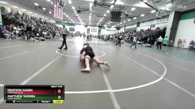 144 lbs Cons. Round 4 - Matthew Shomin, Team Central vs Grayson Hagen, Lawrence Elite