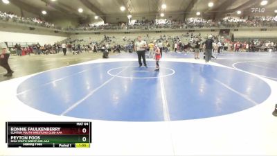 65 lbs Cons. Round 3 - Ronnie Faulkenberry, Clinton Youth Wrestling Club-AAA vs Peyton Foos, Nixa Youth Wrestling-AAA 