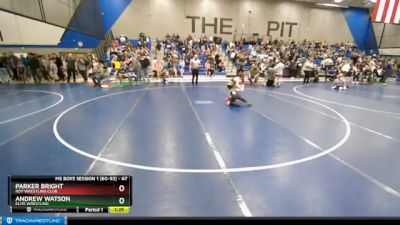 67 lbs Champ. Round 1 - Andrew Watson, Elite Wrestling vs Parker Bright, Roy Wrestling Club