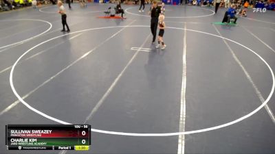 56 lbs Cons. Round 2 - Sullivan Sweazey, Princeton Wrestling vs Charlie Kim, JARO Wrestling Academy