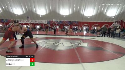 285 lbs Quarterfinal - Josh Heindselman, Oklahoma vs Cole Nye, Pittsburgh