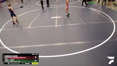 83 lbs Quarterfinal - Joey Cady, LaCrosse Area Wrestlers vs Carson Davis, Mounds View Mustangs Wrestling Club