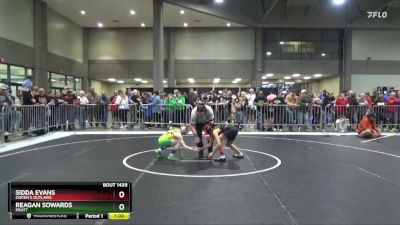 80 lbs Semifinal - Sidda Evans, Ogden`s Outlaws vs Reagan Sowards, Pratt