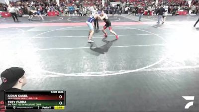 165 lbs Semifinal - Aidan Kaukl, Sauk Prairie Wrestling Club vs Trey Fadda, Bay Port Youth Wrestling Club