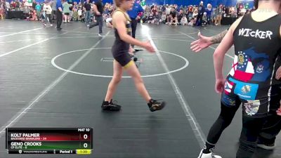 68 lbs Finals (2 Team) - Geno Crooks, CP Elite vs Kolt Palmer, Backyard Brawlers