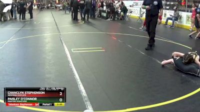 75 lbs 5th Place Match - Paisley O`Connor, Manton Monsters vs Chanclyn Stephenson, Western Matcats