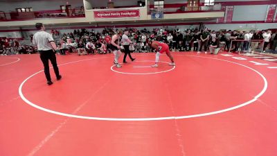 220 lbs Semifinal - Myles Beckett, Bridgewater-Raynham vs Colton Johnson, Mansfield